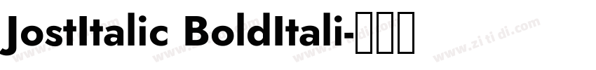 JostItalic BoldItali字体转换